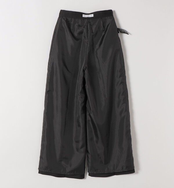 quaranciel「《予約》quaranciel:〈手洗い可能〉サテン ワイド ストレート スラックス」|その他|