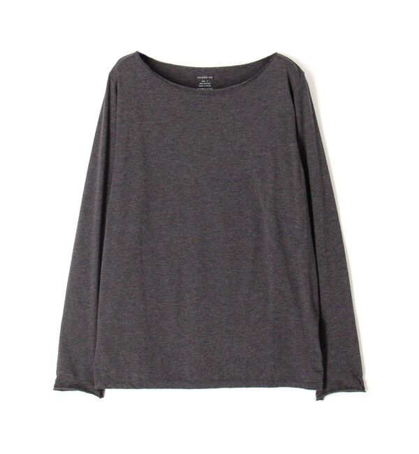 GALERIE VIE「スムージーコットン ボートネックプルオーバー」|Tシャツ・カットソー|17 チャコールグレー