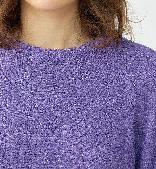 Ballsey「メタリックブークレー クルーネックプルオーバー」|ニット・セーター|