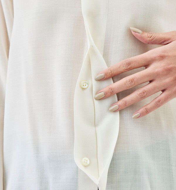 Edition「ウールビエラ クロップドシャツ」|シャツ・ブラウス|