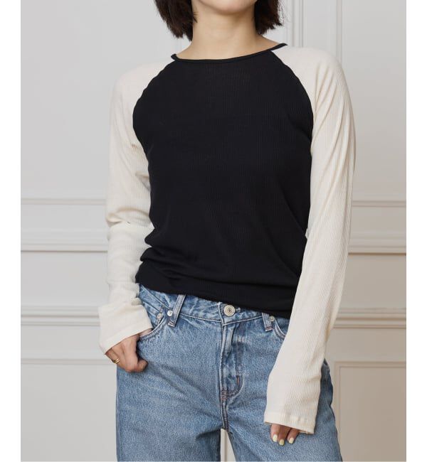IENA LA BOUCLE「BASERANGE/ベースレンジ GENE LONG SLEEVE Tシャツ TTGLSCR-AU25」|Tシャツ・カットソー|