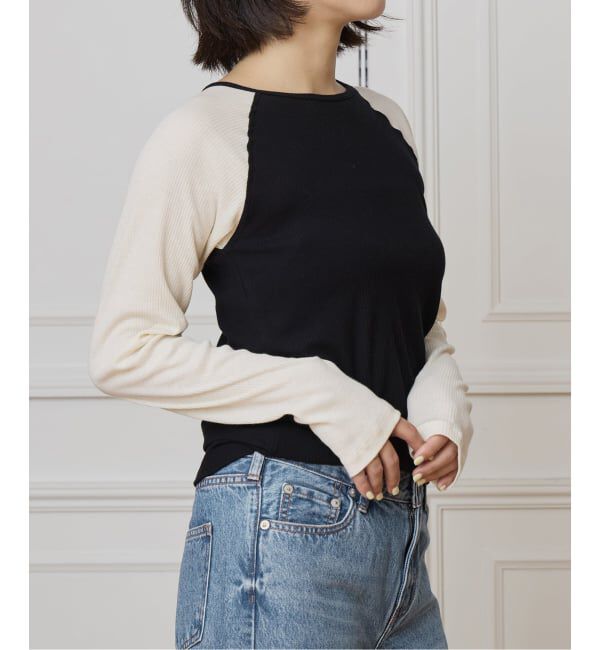 IENA LA BOUCLE「BASERANGE/ベースレンジ GENE LONG SLEEVE Tシャツ TTGLSCR-AU25」|Tシャツ・カットソー|