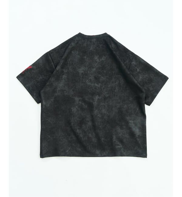 Liverpool FC「【Liverpool FC / リバプール FC】FAKE LEATHER EMBOSS PRINT Tシャツ」|Tシャツ・カットソー|