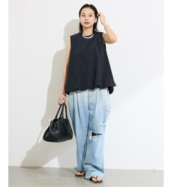 JOURNAL STANDARD「バルーンヘムノースリーブブラウス」|シャツ・ブラウス|