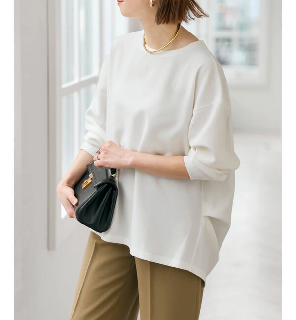 Spick and Span「《予約》アムンゼンクロスバックタックブラウス」|シャツ・ブラウス|ホワイト