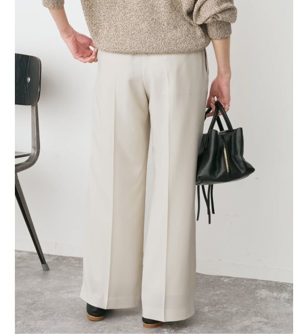 Spick and Span「《セットアップ可 / 予約》ウォッシャブル2タックパンツ」|スラックス|