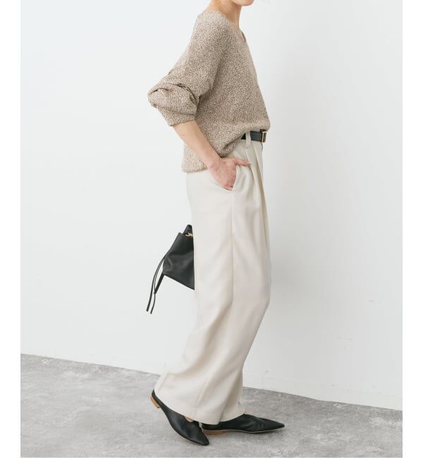 Spick and Span「《セットアップ可 / 予約》ウォッシャブル2タックパンツ」|スラックス|