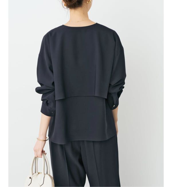 Spick and Span「《セットアップ可 / 予約》ウォッシャブルヨークブラウス」|シャツ・ブラウス|