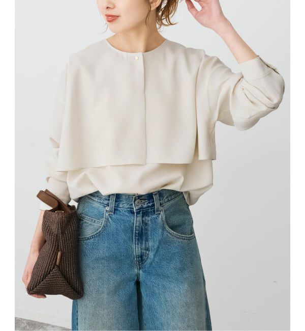 Spick and Span「《セットアップ可 / 予約》ウォッシャブルヨークブラウス」|シャツ・ブラウス|