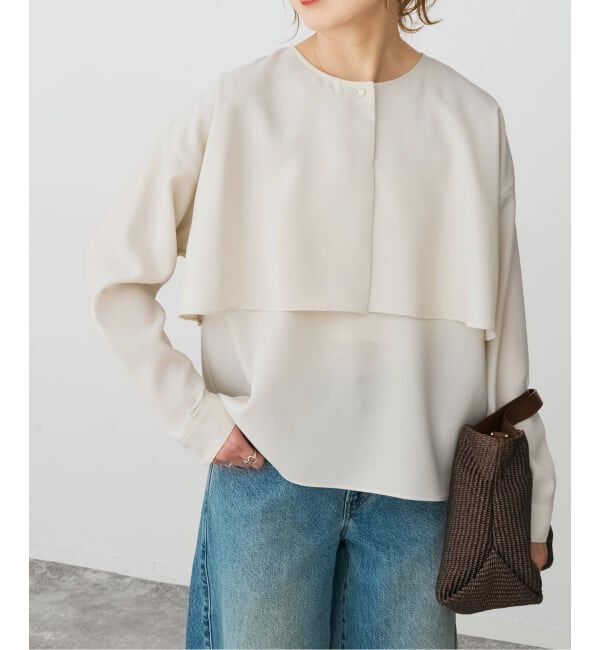 Spick and Span「《セットアップ可 / 予約》ウォッシャブルヨークブラウス」|シャツ・ブラウス|