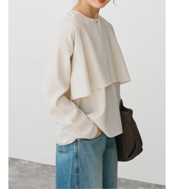 Spick and Span「《セットアップ可 / 予約》ウォッシャブルヨークブラウス」|シャツ・ブラウス|