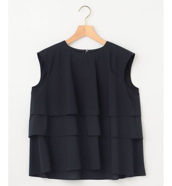 組曲「【WEB限定】コットンレーヨンシャーティングノースリーブ ブラウス」|シャツ・ブラウス|