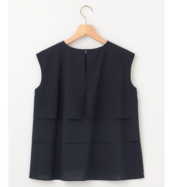 組曲「【WEB限定】コットンレーヨンシャーティングノースリーブ ブラウス」|シャツ・ブラウス|