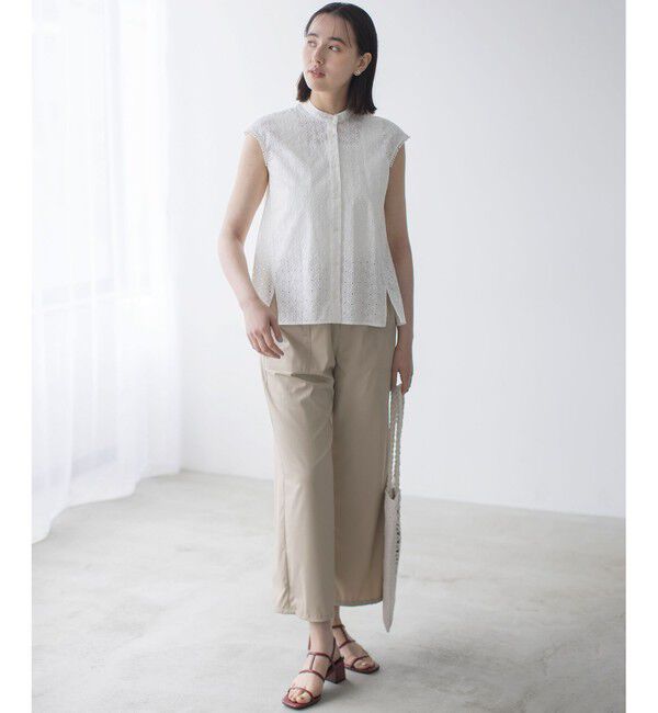 組曲「エンブロイダリーレースノースリーブ ブラウス」|シャツ・ブラウス|