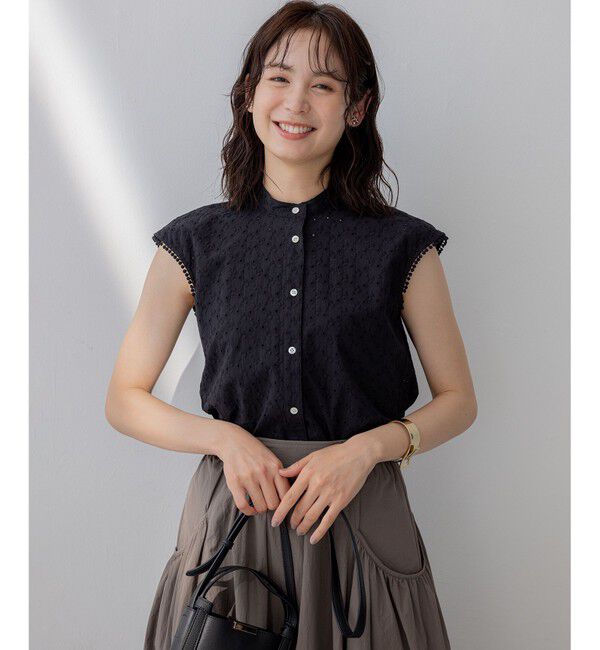 組曲「エンブロイダリーレースノースリーブ ブラウス」|シャツ・ブラウス|