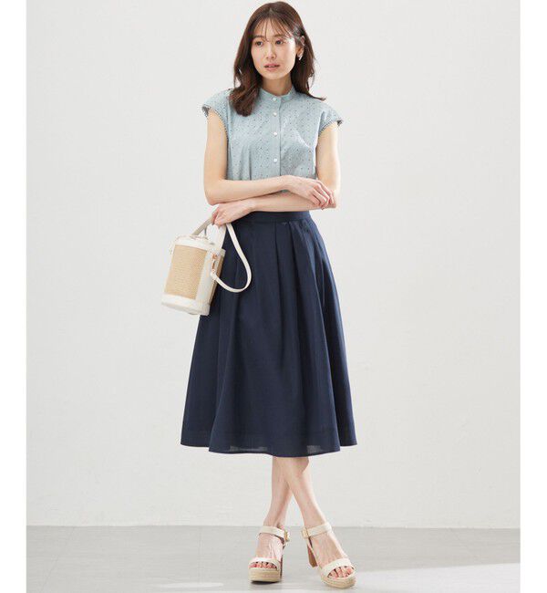 組曲「エンブロイダリーレースノースリーブ ブラウス」|シャツ・ブラウス|