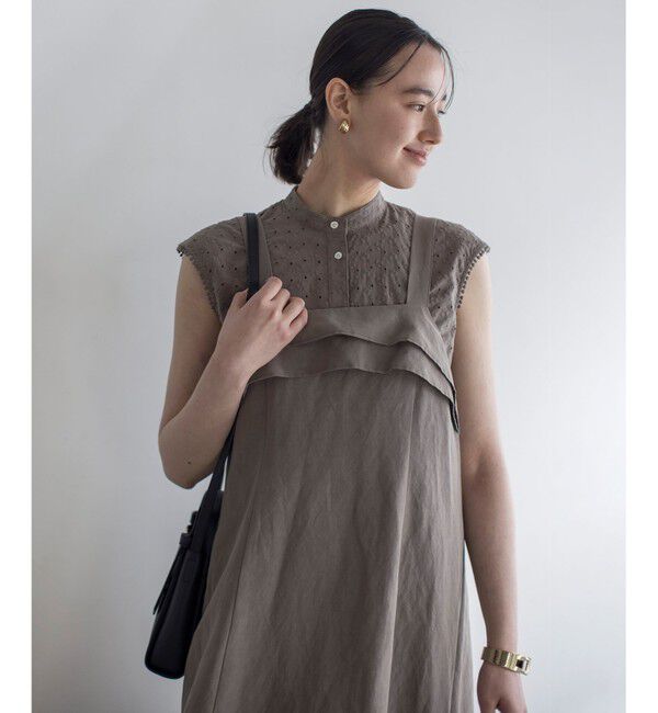 組曲「エンブロイダリーレースノースリーブ ブラウス」|シャツ・ブラウス|モカグレー系9