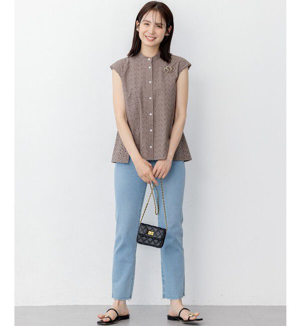 組曲「エンブロイダリーレースノースリーブ ブラウス」|シャツ・ブラウス|