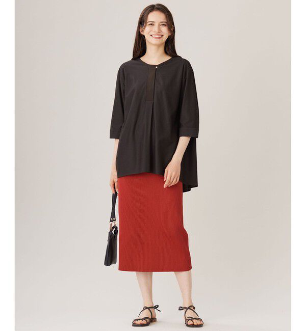 自由区「【カタログ掲載・洗える】リヨセルコットンツイル ブラウス」|シャツ・ブラウス|