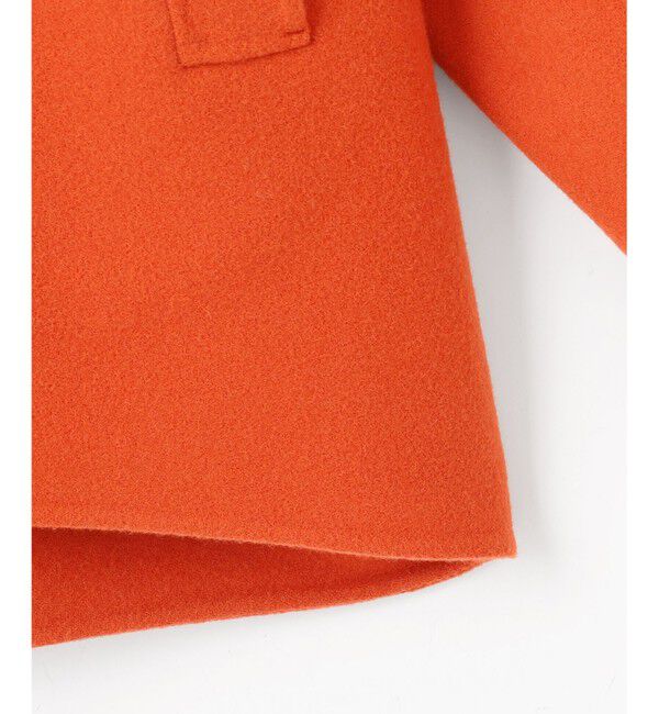 自由区「【SHIHOさん着用】ウールリバーノーカラー コート」|ノーカラーコート|