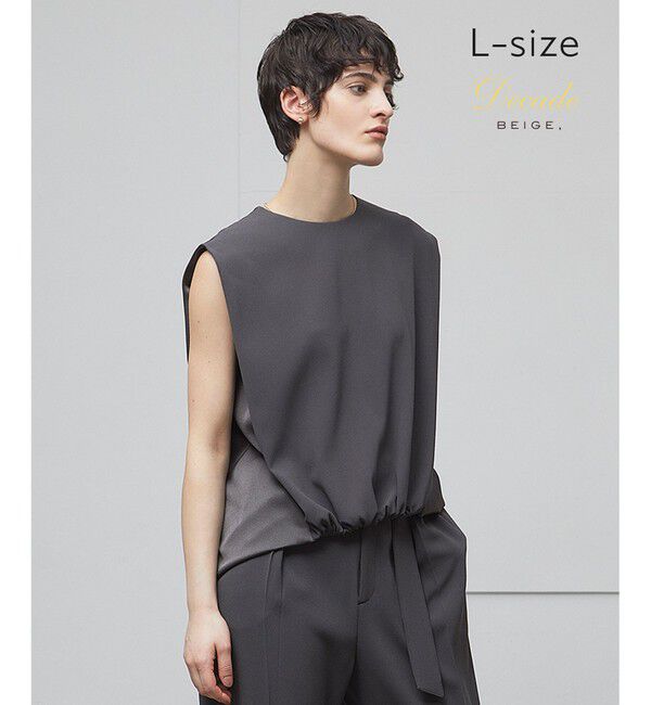 BEIGE,「【洗える・L-size】CINDY / ノースリーブブラウス」|シャツ・ブラウス|C.Gray