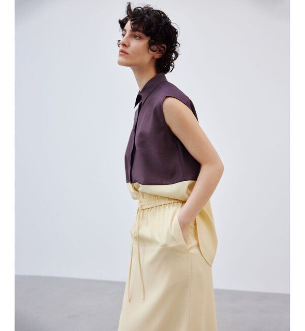 BEIGE,「【洗える】SERBES / ノースリーブブラウス」|シャツ・ブラウス|