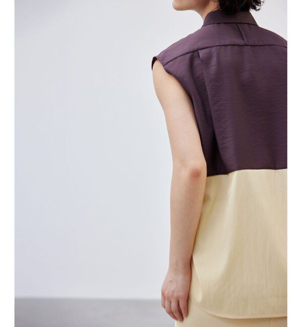 BEIGE,「【洗える】SERBES / ノースリーブブラウス」|シャツ・ブラウス|