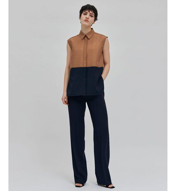 BEIGE,「【洗える】SERBES / ノースリーブブラウス」|シャツ・ブラウス|