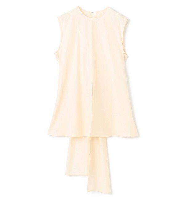 BEIGE,「【洗える・GISELe 6月号掲載】MALLOW / バックリボンコットンノースリーブブラウス」|シャツ・ブラウス|