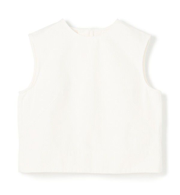 BEIGE,「【洗える・Oggi ８月号掲載】NAVIGLIO / ショート丈ノースリーブデニムブラウス」|シャツ・ブラウス|