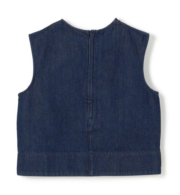 BEIGE,「【洗える・Oggi ８月号掲載】NAVIGLIO / ショート丈ノースリーブデニムブラウス」|シャツ・ブラウス|