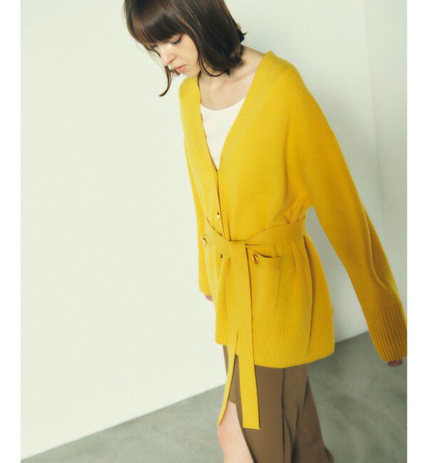 Diagram「メリノウールニットカーディガン」|カーディガン|イエロー