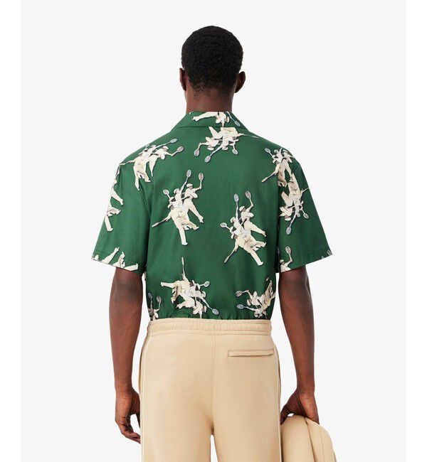 LACOSTE「ルネ・ラコステテキスタイルオープンカラーシャツ」|シャツ・ブラウス|