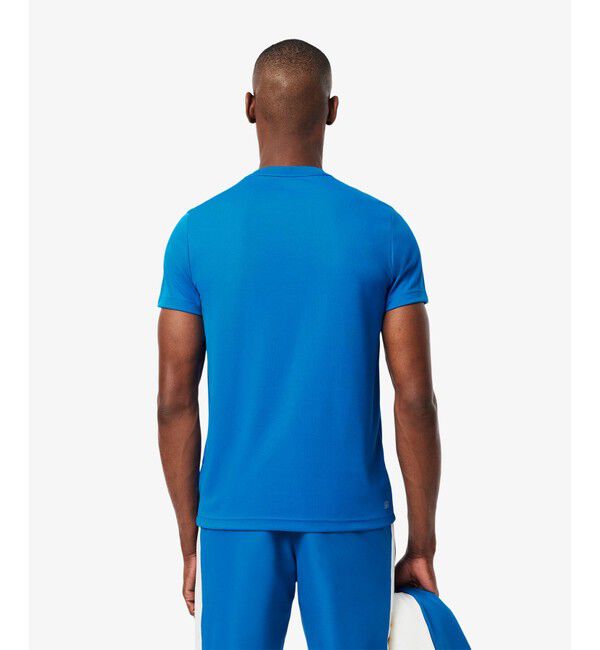 LACOSTE「アシンメトリーデザインウルトラドライ鹿の子Tシャツ」|Tシャツ・カットソー|