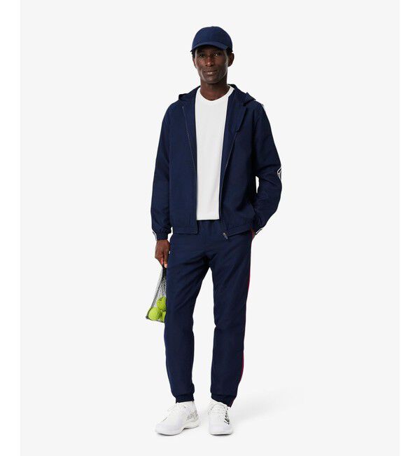 LACOSTE「アシンメトリーデザインウルトラドライ鹿の子Tシャツ」|Tシャツ・カットソー|