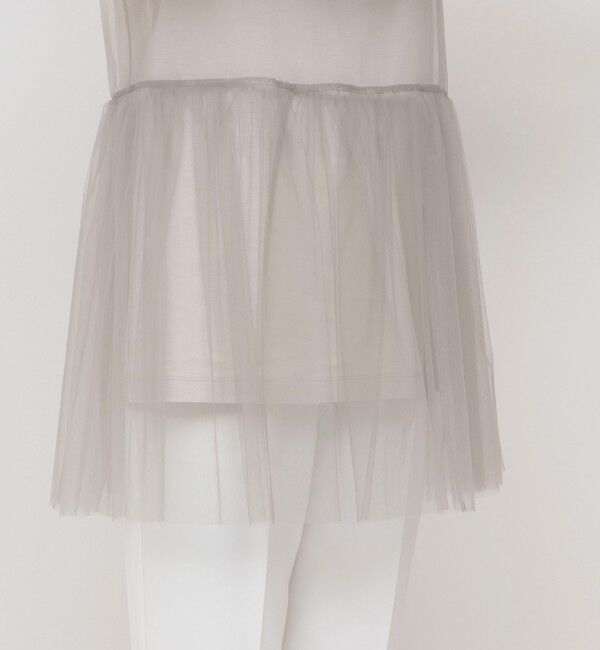 NOLLEY'S「2WAYチュール ノースリーブブラウス」|シャツ・ブラウス|