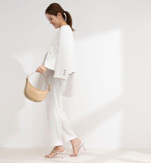 NOLLEY'S「2WAYチュール ノースリーブブラウス」|シャツ・ブラウス|