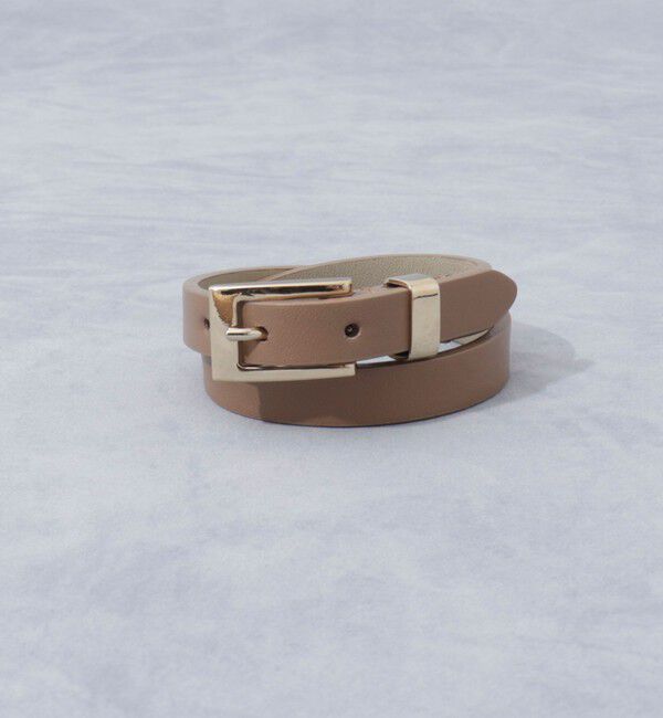 grace grace「【grace grace/グラスグラス】ダブルロールベルトブレス」|ブレスレット・バングル|ベージュ