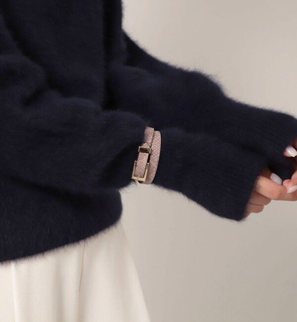 grace grace「【grace grace/グラスグラス】ダブルロールベルトブレス」|ブレスレット・バングル|