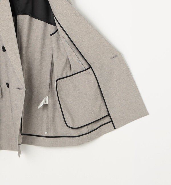 NOLLEY'S sophi「《セットアップ対応》ウォッシャブルドライシャーク2WAYスリットジャケット」|テーラードジャケット|