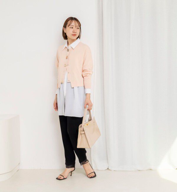 NOLLEY'S「ウォッシャブルウエストリボン2WAYロングシャツ」|シャツ・ブラウス|