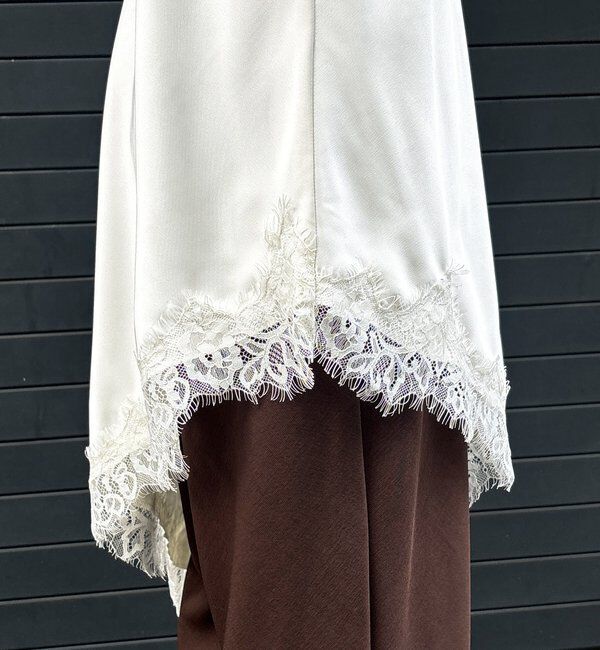 「アシメレースキャミ」|シャツ・ブラウス|