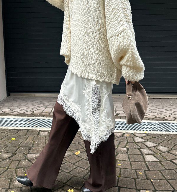  「アシメレースキャミ」|シャツ・ブラウス|