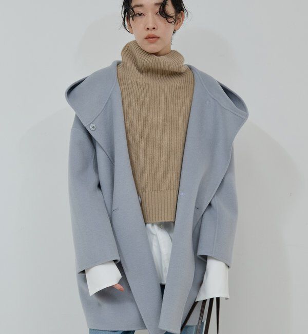  「フーディーコート」|その他|サックスブルー