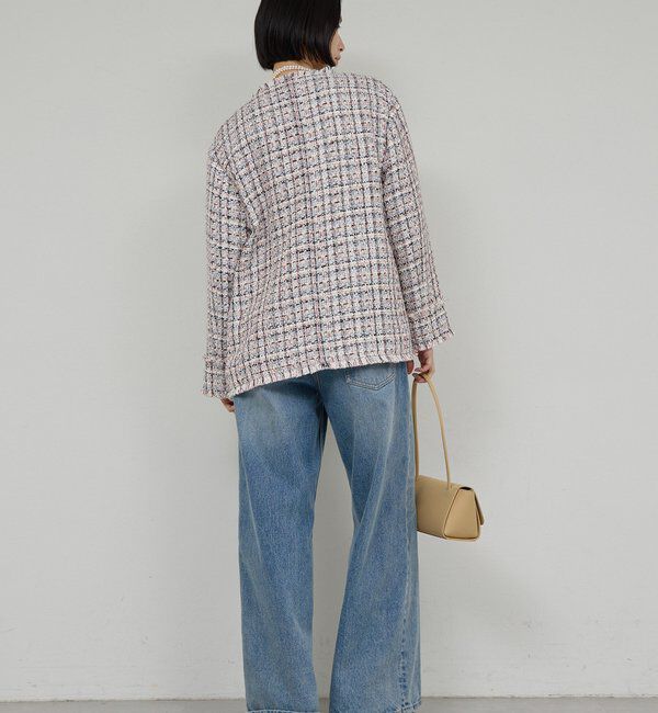  「ミックスヤーンツイードジャケット」|ベスト・ジレ|