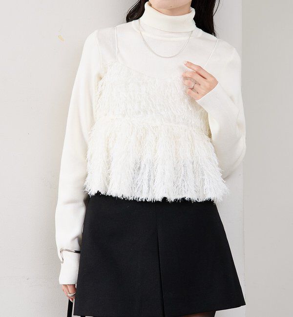  「フェザーフリンジ キャミビスチェ」|シャツ・ブラウス|
