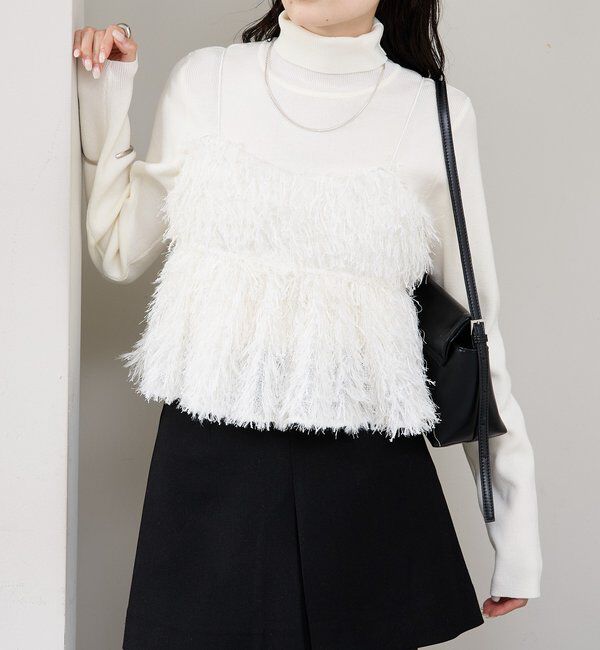  「フェザーフリンジ キャミビスチェ」|シャツ・ブラウス|