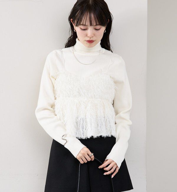  「フェザーフリンジ キャミビスチェ」|シャツ・ブラウス|