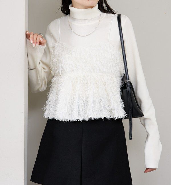  「フェザーフリンジ キャミビスチェ」|シャツ・ブラウス|