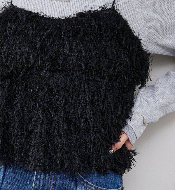  「フェザーフリンジ キャミビスチェ」|シャツ・ブラウス|